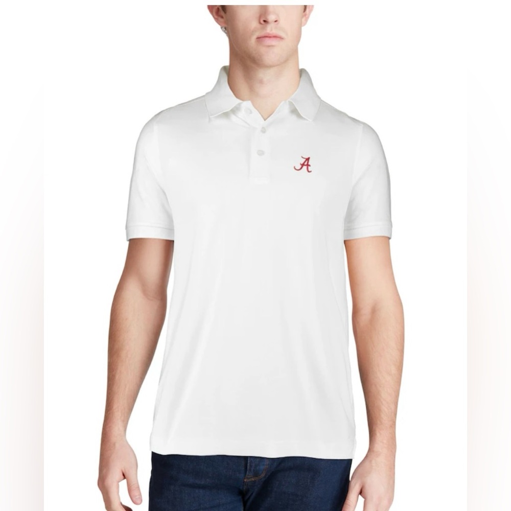 Cutter and buck men’s XXL white polo pullover with elephant‎ logo on front